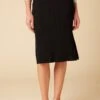 Vindy Paris Rib Skirt - Black
