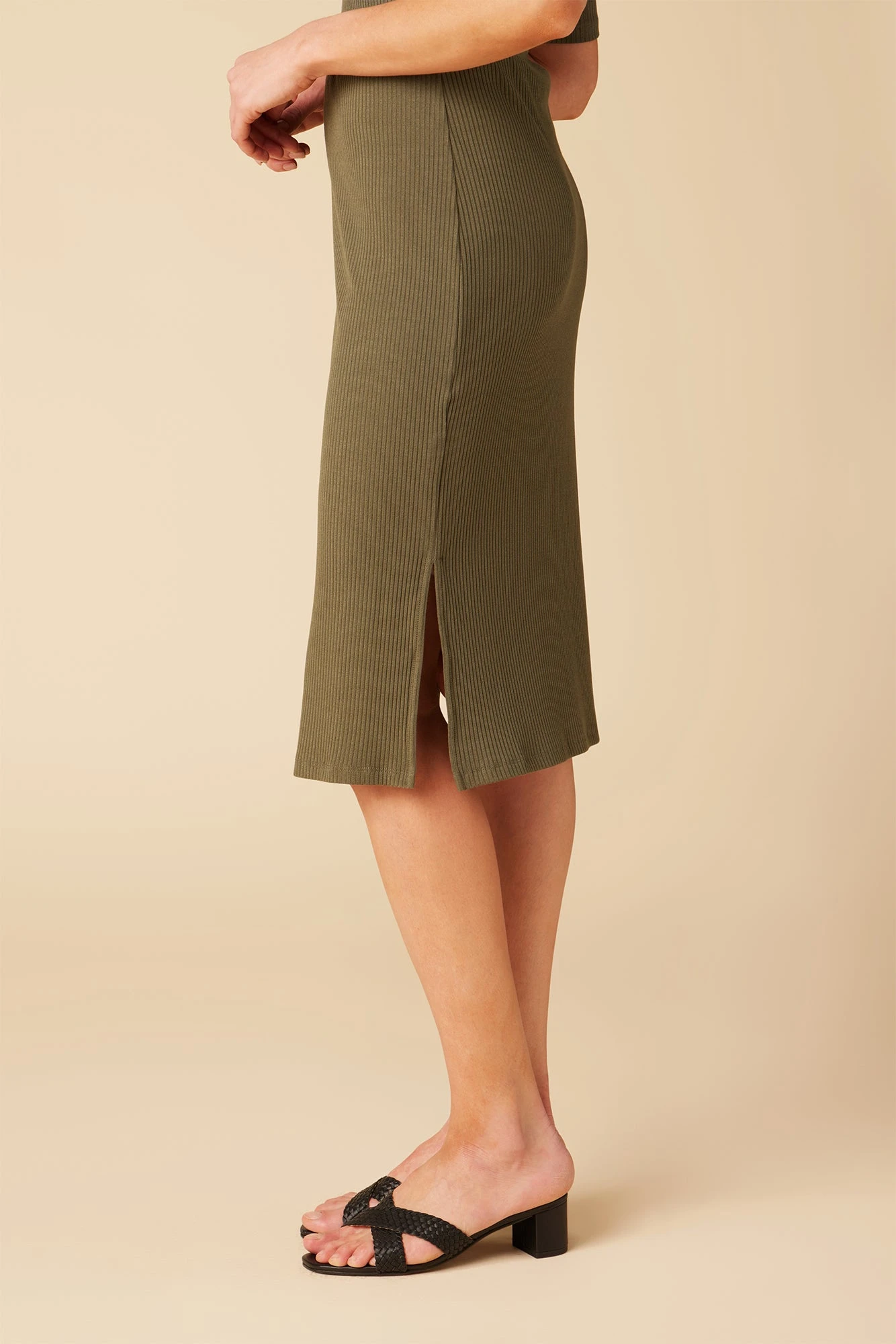 Vindy Paris Rib Skirt - Calla Green 5 Vindy Paris Rib Skirt - Calla Green - Image 3