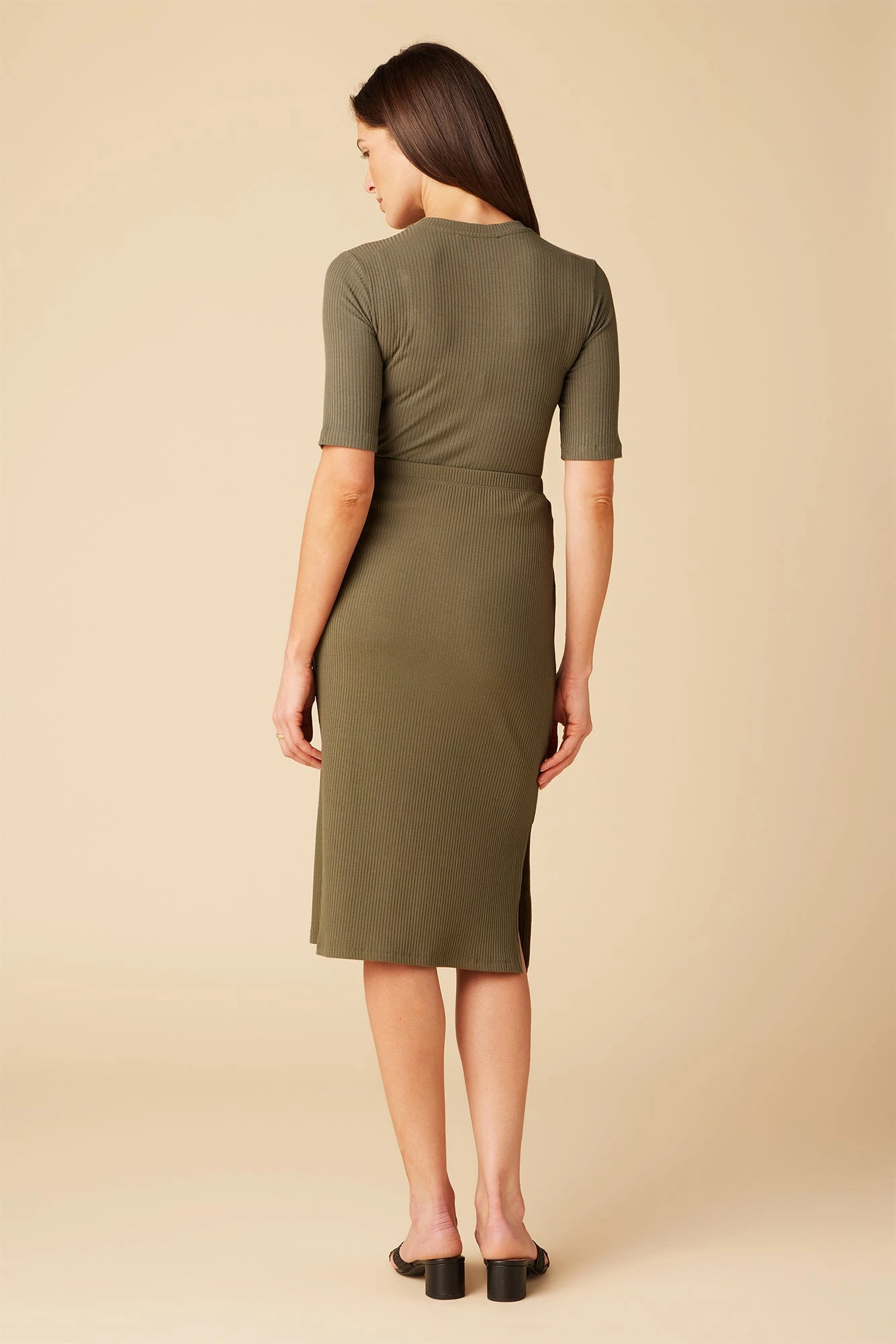 Vindy Paris Rib Skirt - Calla Green 6 Vindy Paris Rib Skirt - Calla Green - Image 4