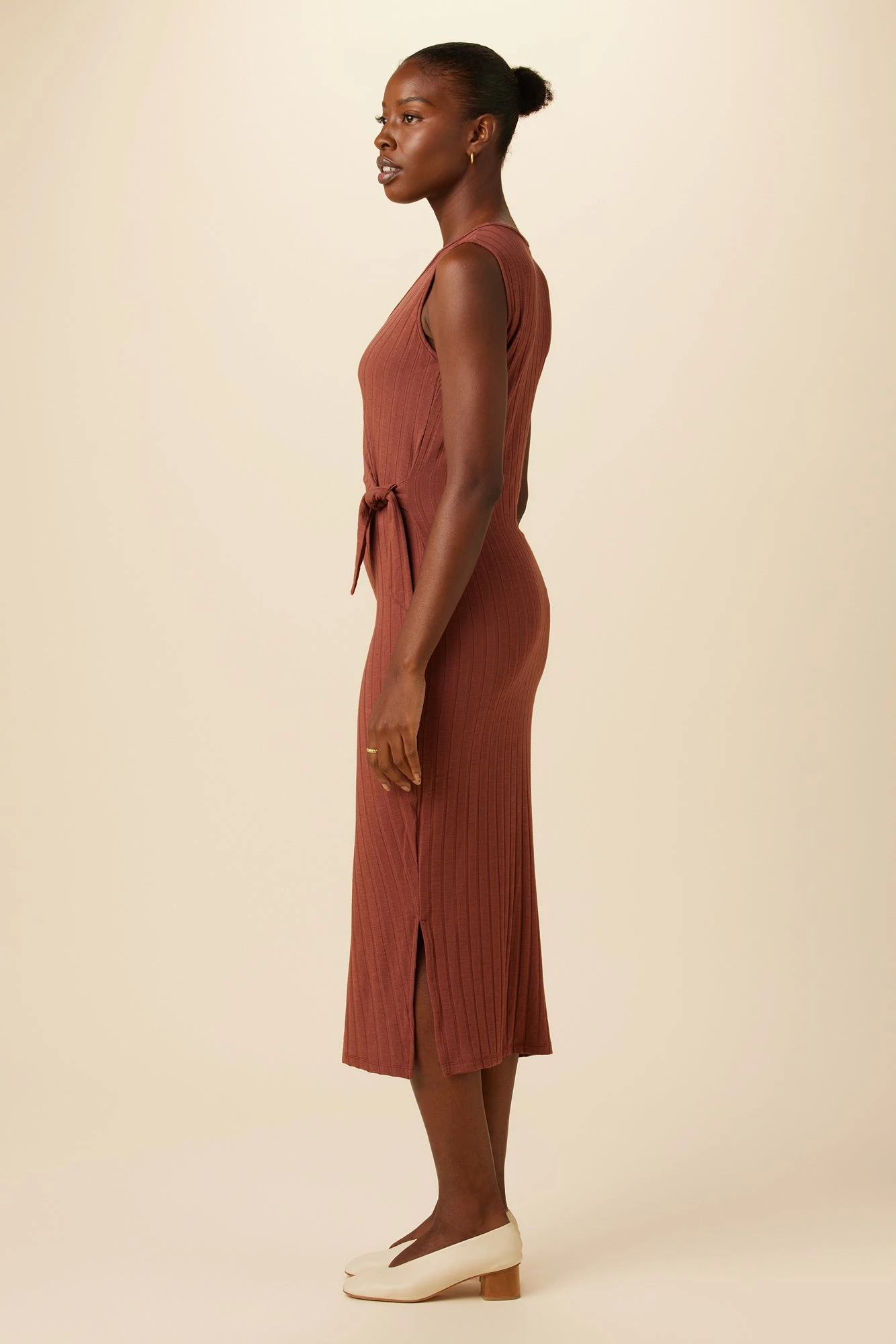 Cornelia Provence Rib Dress - Earth 4 Cornelia Provence Rib Dress - Earth - Image 2