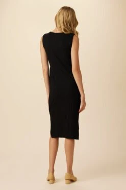 Cornelia Provence Rib Dress - Black -AGOLDE || CITIZENS OF HUMANITY Sales 0082 Cornelia Rib Black 3