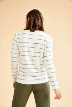 Berkeley Long Sleeve Dream Knit Tee - White Havana Stripe -AGOLDE || CITIZENS OF HUMANITY Sales 0108LongSleeveBerkeleyWhiteHavanaStripe 5819 web 9b30ac3c cf48 4b57 9b3a 6a72f4535b7e