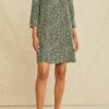 Sandrine Washable Silk Dress - Rocher Dot