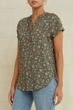 Renata Ecovero Blouse -AGOLDE || CITIZENS OF HUMANITY Sales 0142RenataLagoGreen 2570 web