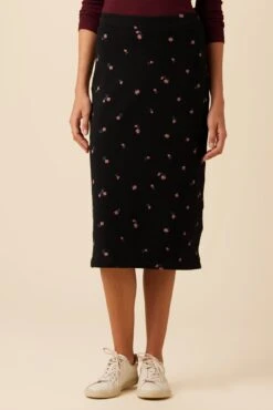 Sabine Luxe Fleece Skirt - Fleur -AGOLDE || CITIZENS OF HUMANITY Sales 0153 Ebele Printed Fleur 1