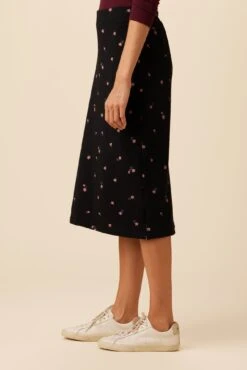Sabine Luxe Fleece Skirt - Fleur -AGOLDE || CITIZENS OF HUMANITY Sales 0153 Ebele Printed Fleur 2