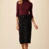 Sabine Luxe Fleece Skirt - Fleur -AGOLDE || CITIZENS OF HUMANITY Sales 0153 Ebele Printed Fleur 4