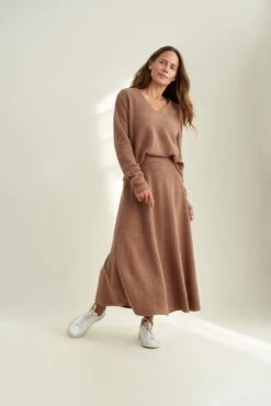 Blaze Cloud Rib Skirt -AGOLDE || CITIZENS OF HUMANITY Sales 0170 Blaze Knit Brown 2658 web