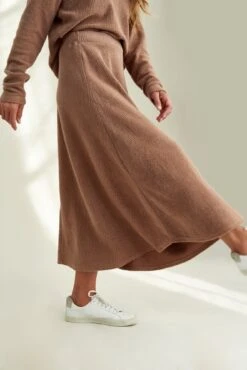 Blaze Cloud Rib Skirt -AGOLDE || CITIZENS OF HUMANITY Sales 0170 Blaze Knit Brown 2705 web