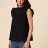Katia Cotton Eyelet Blouse - Black -AGOLDE || CITIZENS OF HUMANITY Sales 0179 Katia Eyelet Black 1