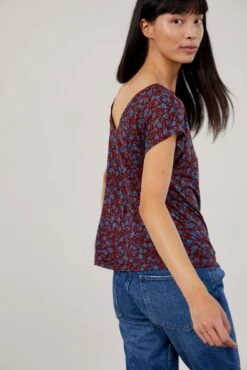 Laurie Silken Modal Tee -AGOLDE || CITIZENS OF HUMANITY Sales 0204 Laurie North Shore Floral 02401