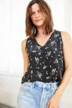 Tori Silk Tank -AGOLDE || CITIZENS OF HUMANITY Sales 0211ToriBolinasFloral 6668 web