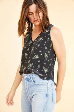 Tori Silk Tank -AGOLDE || CITIZENS OF HUMANITY Sales 0211ToriBolinasFloral 6679 web