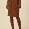 Vindy Reverie Knit Skirt - Almond Leopard Print -AGOLDE || CITIZENS OF HUMANITY Sales 0220 Vindy Almond Leopard 1