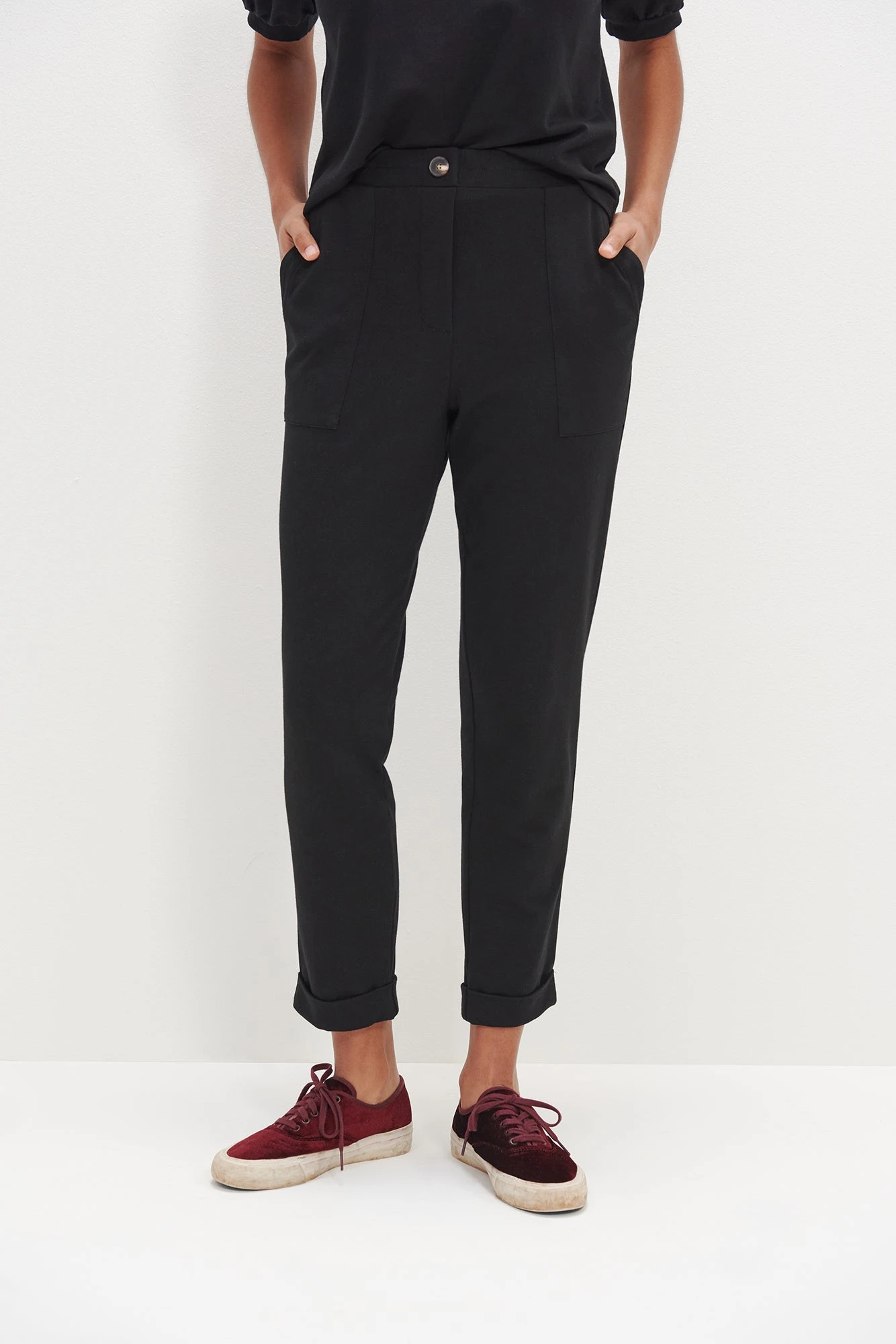 Wyatt Reverie Terry Pant - Black 3 Wyatt Reverie Terry Pant - Black