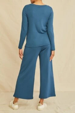 Berkeley Long Sleeve Dream Rib Tee - Azure -AGOLDE || CITIZENS OF HUMANITY Sales 0292 Long Sleeve Berkeley Dream Rib Azure 1161 web dba4dcc7 2f27 4203 9566 5c373b3e1291