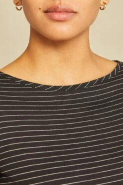 Marley Long Sleeve Tee - Nissi Stripe Black -AGOLDE || CITIZENS OF HUMANITY Sales 0296 Marley Nissa Stripe 3367 web f72fc7a6 5b44 48ea aa12 cf4ea6845acb