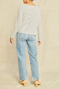 Marley Long Sleeve Tee - Trinidad Stripe -AGOLDE || CITIZENS OF HUMANITY Sales 0296 Marley Trinidad Stripe 1179 web 017040d7 d425 475b 8ced b608f071310b