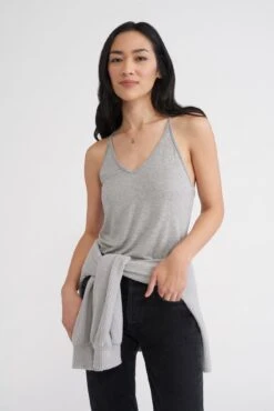 Jada Dream Knit Tank - Heather Grey