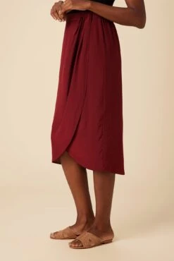 Sosi Washable Silk Wrap Skirt - Sumac -AGOLDE || CITIZENS OF HUMANITY Sales 02 10173 Sosi Sumac 2