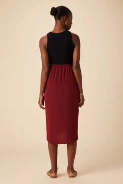 Sosi Washable Silk Wrap Skirt - Sumac -AGOLDE || CITIZENS OF HUMANITY Sales 02 10173 Sosi Sumac 3
