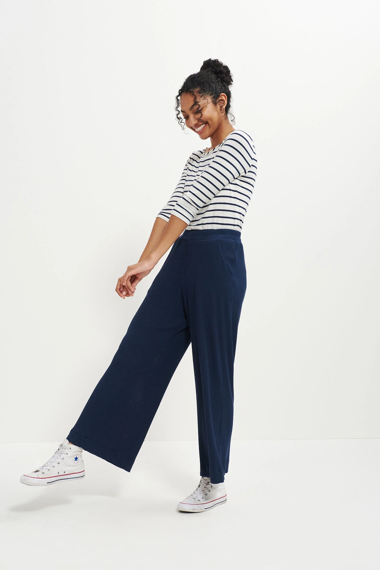 Willow Paris Rib Pants - Ocean 4 Willow Paris Rib Pants - Ocean - Image 2