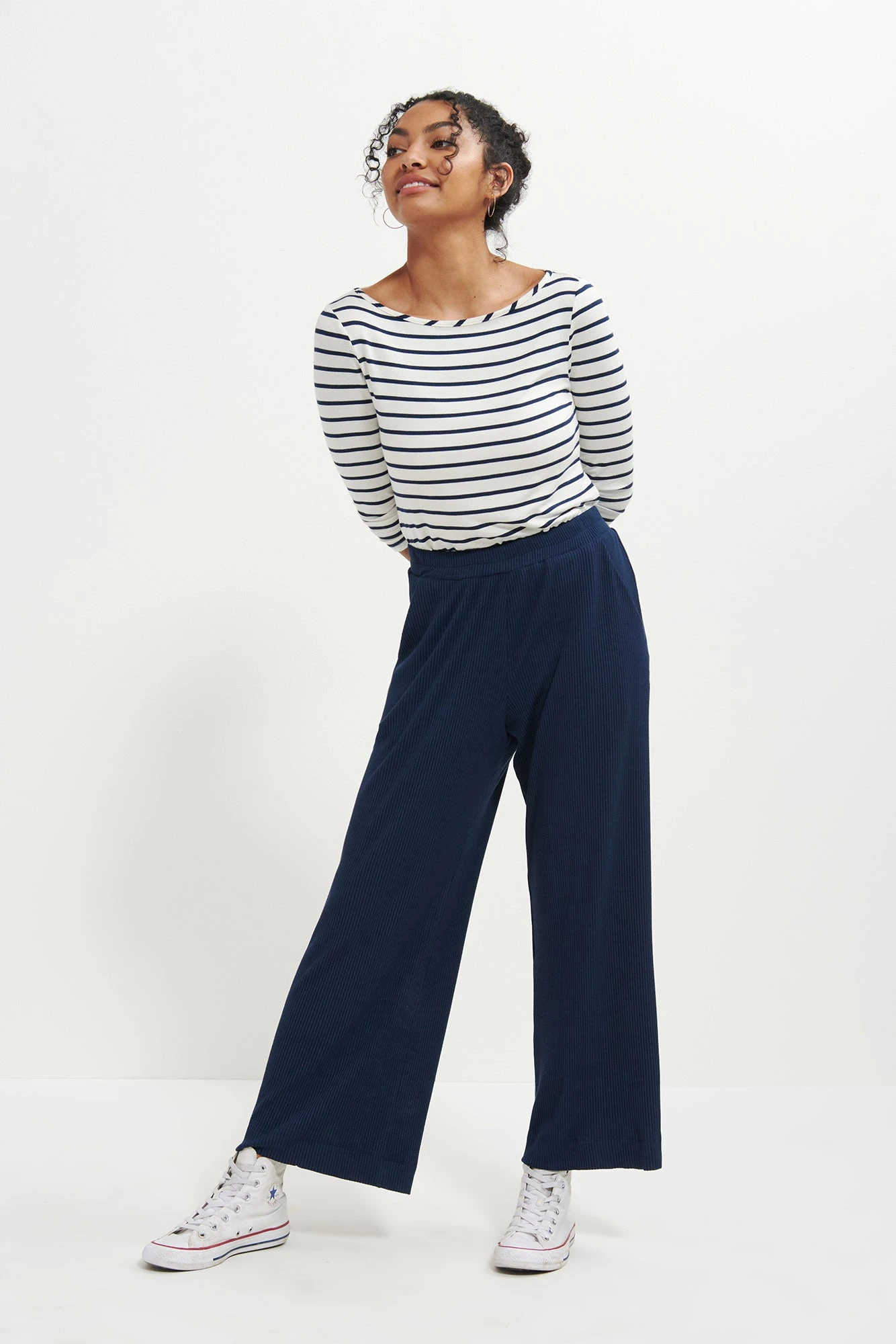 Willow Paris Rib Pants - Ocean 3 Willow Paris Rib Pants - Ocean