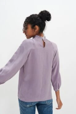Papillon 3/4 Sleeve Blouse - Lilac -AGOLDE || CITIZENS OF HUMANITY Sales 0307 3Q Slv Papillon Lilac 4775 web a225664c a7a0 4416 b37f 7ce3dddbd75d