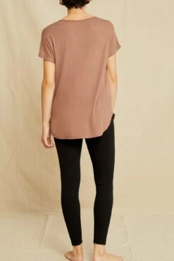 Stella Dream Rib Tee - Nutmeg -AGOLDE || CITIZENS OF HUMANITY Sales 0320 Stella Top Dark Nutmeg 1060 web e90b9524 88eb 47fd a4da dde1da287fda