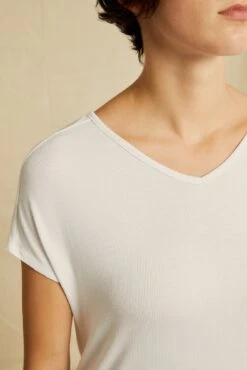 Stella Dream Rib Tee - White -AGOLDE || CITIZENS OF HUMANITY Sales 0320 Stella Top White 3882 web 877c69a4 409c 473f 8151 1620060bb687