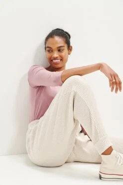 Skylar Linen Rib Joggers