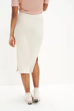 Vindy Linen Rib Skirt -AGOLDE || CITIZENS OF HUMANITY Sales 0343 Vindy Linen Rib Linen 0324 Web