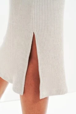 Vindy Linen Rib Skirt -AGOLDE || CITIZENS OF HUMANITY Sales 0343 Vindy Linen Rib Linen 0341 Web