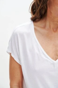 Wray Silken Modal Tee - White -AGOLDE || CITIZENS OF HUMANITY Sales 0347 Wray Tee White 0228 web e07f4770 6de6 4ea2 8873 a9a27ebf986b