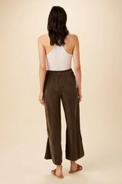 Sol Cottonseed Cupro Pant - Olive - ReAmour -AGOLDE || CITIZENS OF HUMANITY Sales 0353 Sol Pant Olive 3 df139318 2376 4cd0 81e1 d14f2852fda7