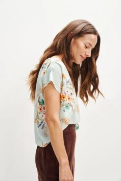 Margeaux Zero-Waste Blouse - Cannes Floral -AGOLDE || CITIZENS OF HUMANITY Sales 0357 Margeaux Zero Waste Tee Cannes Print 0239 web c85f05f6 d3dd 4366 80cb d18d843d40e0
