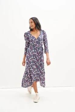 Mollie Wrap Dress -AGOLDE || CITIZENS OF HUMANITY Sales 0361 Mollie Zuma Print 2180 web