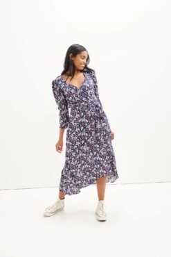 Mollie Wrap Dress -AGOLDE || CITIZENS OF HUMANITY Sales 0361 Mollie Zuma Print 2198 web