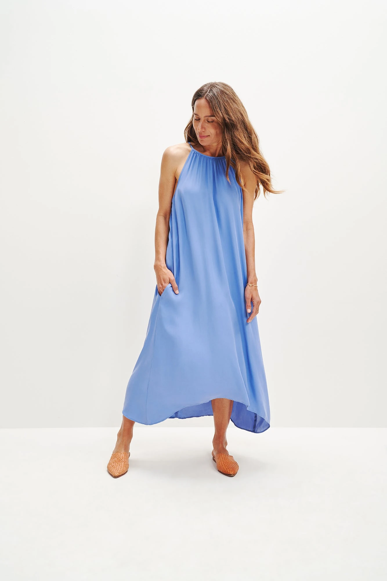 Jasmin Cottonseed Cupro Dress 4 Jasmin Cottonseed Cupro Dress - Image 2