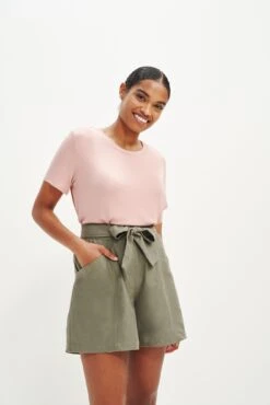 Berkeley Dream Rib Tee - Rose