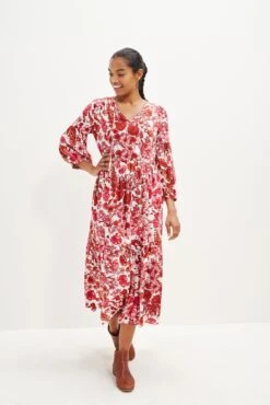 Faye Nouveau Silk Dress -AGOLDE || CITIZENS OF HUMANITY Sales 0374 Faye Elsinore Floral 1834 web