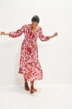 Faye Nouveau Silk Dress -AGOLDE || CITIZENS OF HUMANITY Sales 0374 Faye Elsinore Floral 1835 web