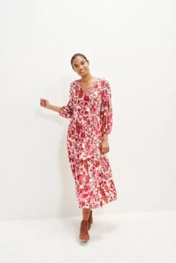 Faye Nouveau Silk Dress -AGOLDE || CITIZENS OF HUMANITY Sales 0374 Faye Elsinore Floral 1842 web