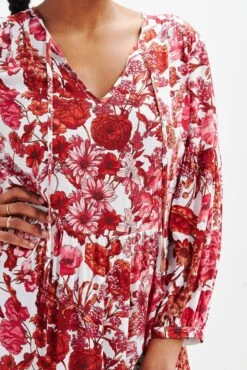 Faye Nouveau Silk Dress -AGOLDE || CITIZENS OF HUMANITY Sales 0374 Faye Elsinore Floral 1857 web