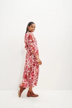 Faye Nouveau Silk Dress -AGOLDE || CITIZENS OF HUMANITY Sales 0374 Faye Elsinore Floral 1877 web