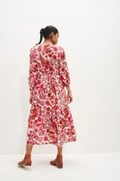 Faye Nouveau Silk Dress -AGOLDE || CITIZENS OF HUMANITY Sales 0374 Faye Elsinore Floral 1884 web