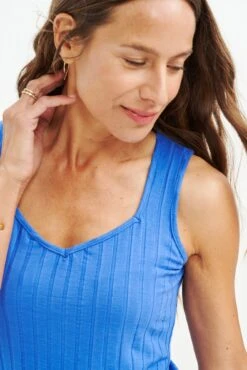 Bettina Ribbed Tank - Lapis - ReAmour -AGOLDE || CITIZENS OF HUMANITY Sales 0384 Bettina Lapis 1483 web 31057aaf 162c 4755 a680 ceee57dbbe4f