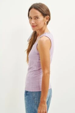 Bettina Ribbed Tank - Lavender - ReAmour -AGOLDE || CITIZENS OF HUMANITY Sales 0384 Bettina Lavender 2639 web 8c62f6e7 198e 4409 b8fa c96ec9caa37e