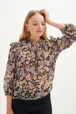 Camila Nouveau Silk Blouse - ReAmour -AGOLDE || CITIZENS OF HUMANITY Sales 0394 Camila Lavender Midi Floral 1915 web ee3a278e 50d0 4785 8784 ab08559ca934