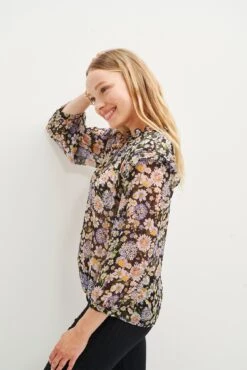 Camila Nouveau Silk Blouse - ReAmour -AGOLDE || CITIZENS OF HUMANITY Sales 0394 Camila Lavender Midi Floral 1936 web 5fbb9162 8e4d 45c5 a261 23e28df05d2c